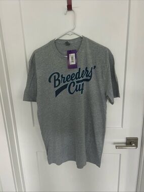 Next Level Apparel Gray Breeders' Cup T-Shirt L